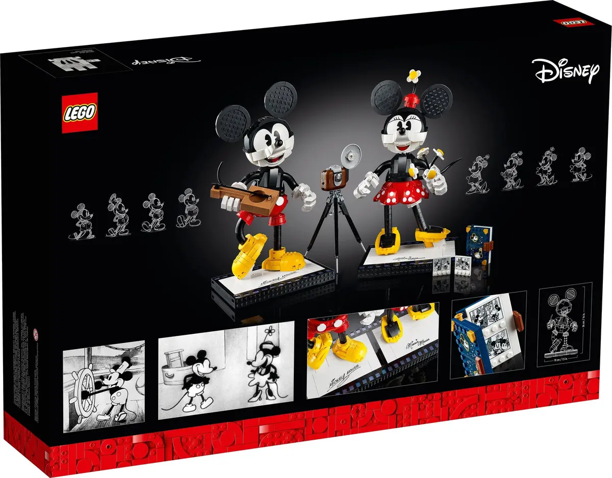 LEGO Disney 43179 Mickey Mouse and Minnie Mouse Buildable Characters set, image 4