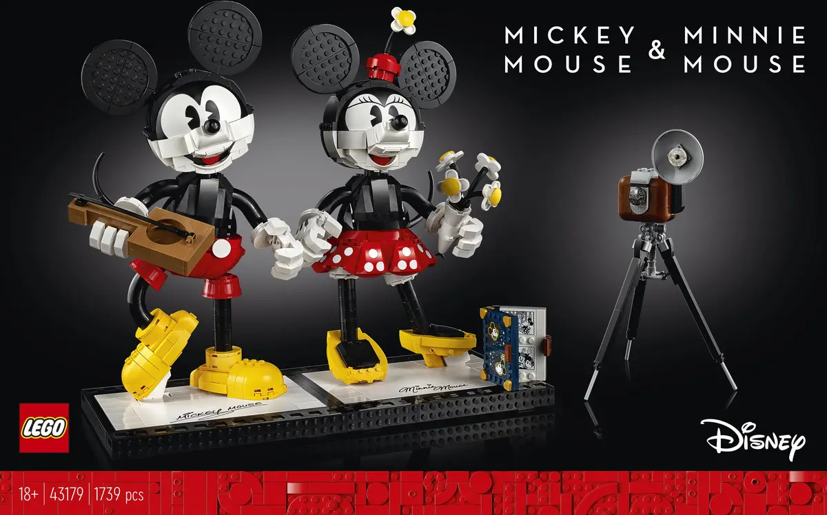 LEGO Disney 43179 Mickey Mouse and Minnie Mouse Buildable Characters set, image 38