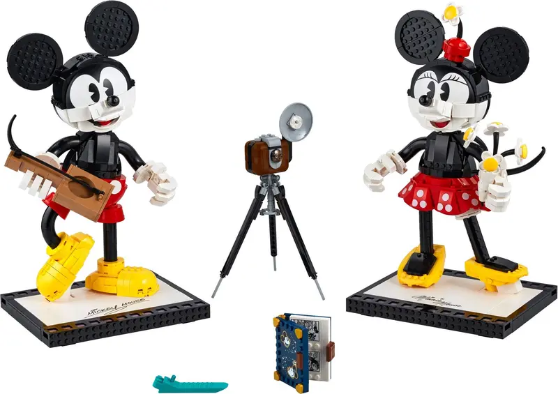 LEGO Disney 43179 Mickey Mouse and Minnie Mouse Buildable Characters set