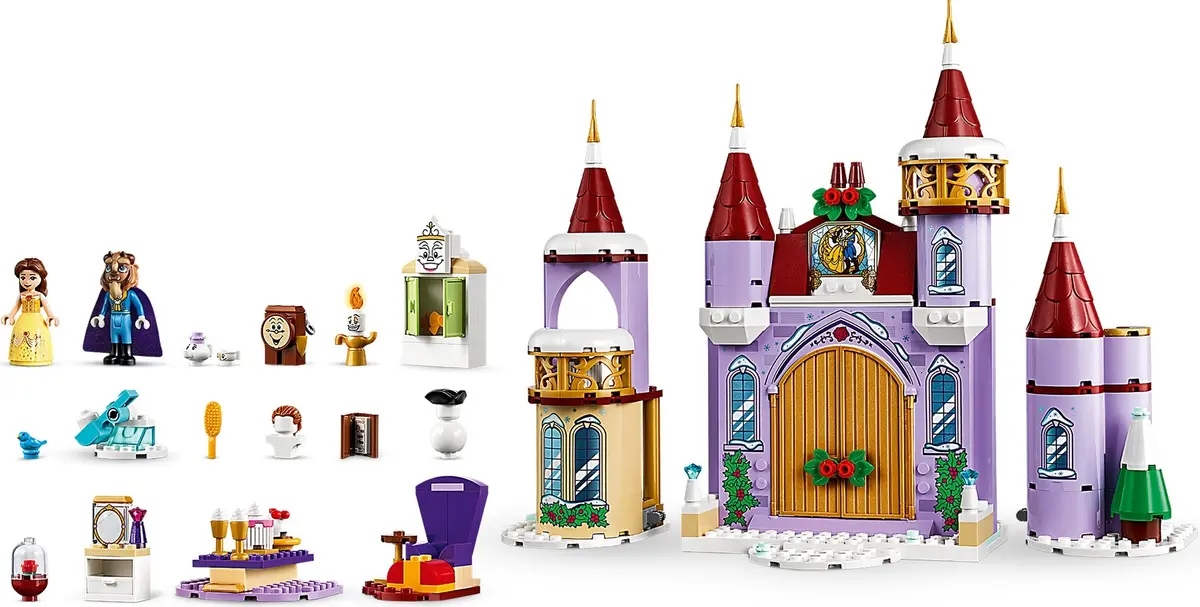 LEGO Disney 43180 Belle's Castle Winter Celebration set, image 5