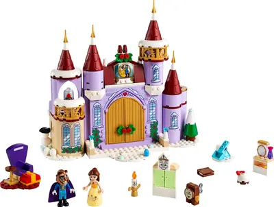 LEGO Disney 43180 Belle's Castle Winter Celebration set