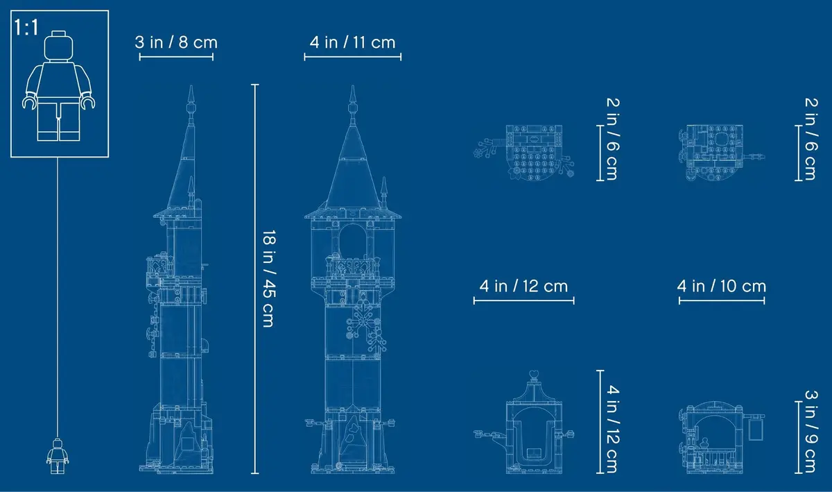 LEGO Disney 43187 Rapunzel's Tower set, image 10