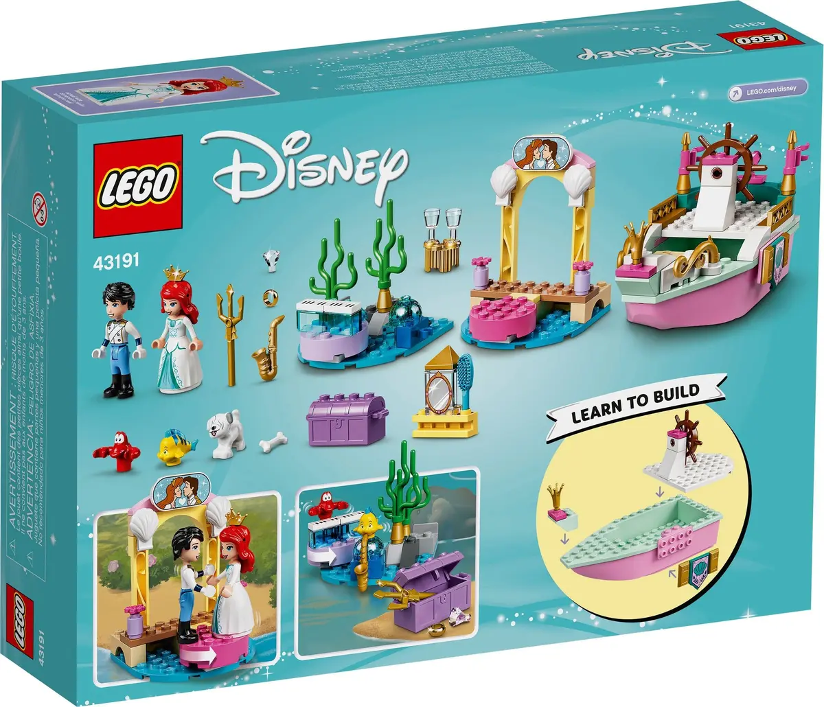 LEGO Disney 43191 Ariel's Celebration Boat set, image 9