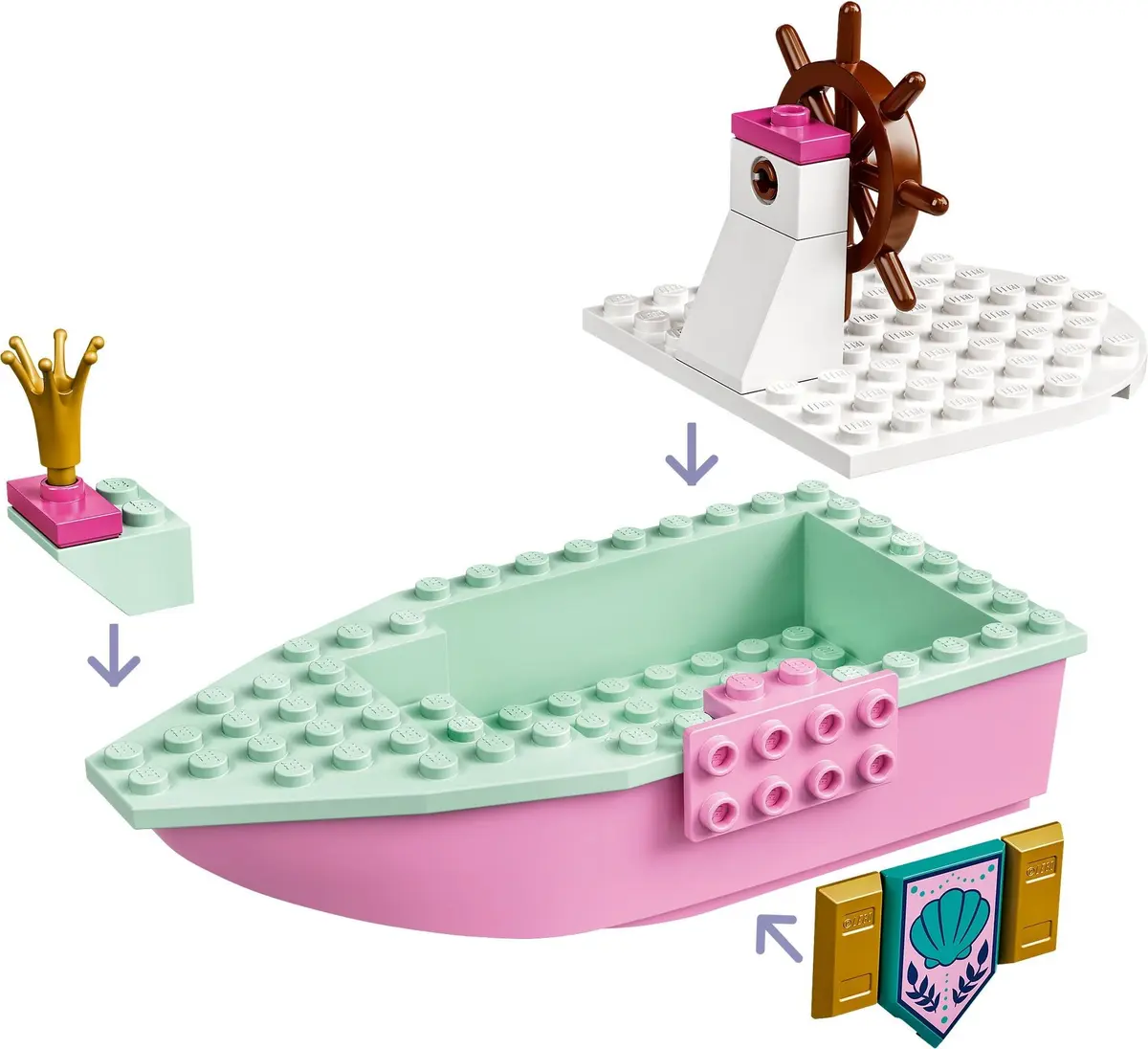 LEGO Disney 43191 Ariel's Celebration Boat set, image 7