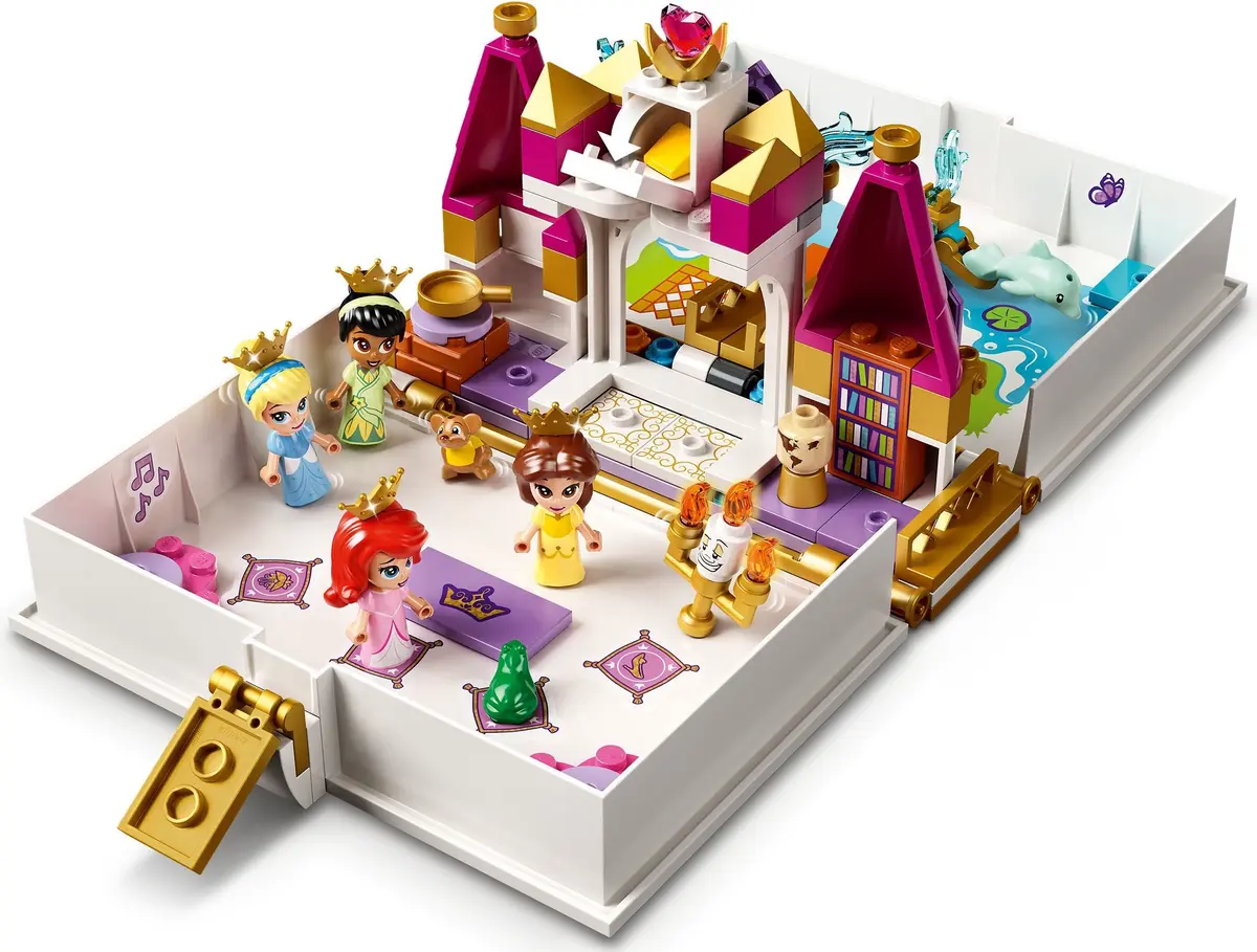LEGO Disney 43193 Ariel, Belle, Cinderella and Tiana's Storybook Adventures set, image 12