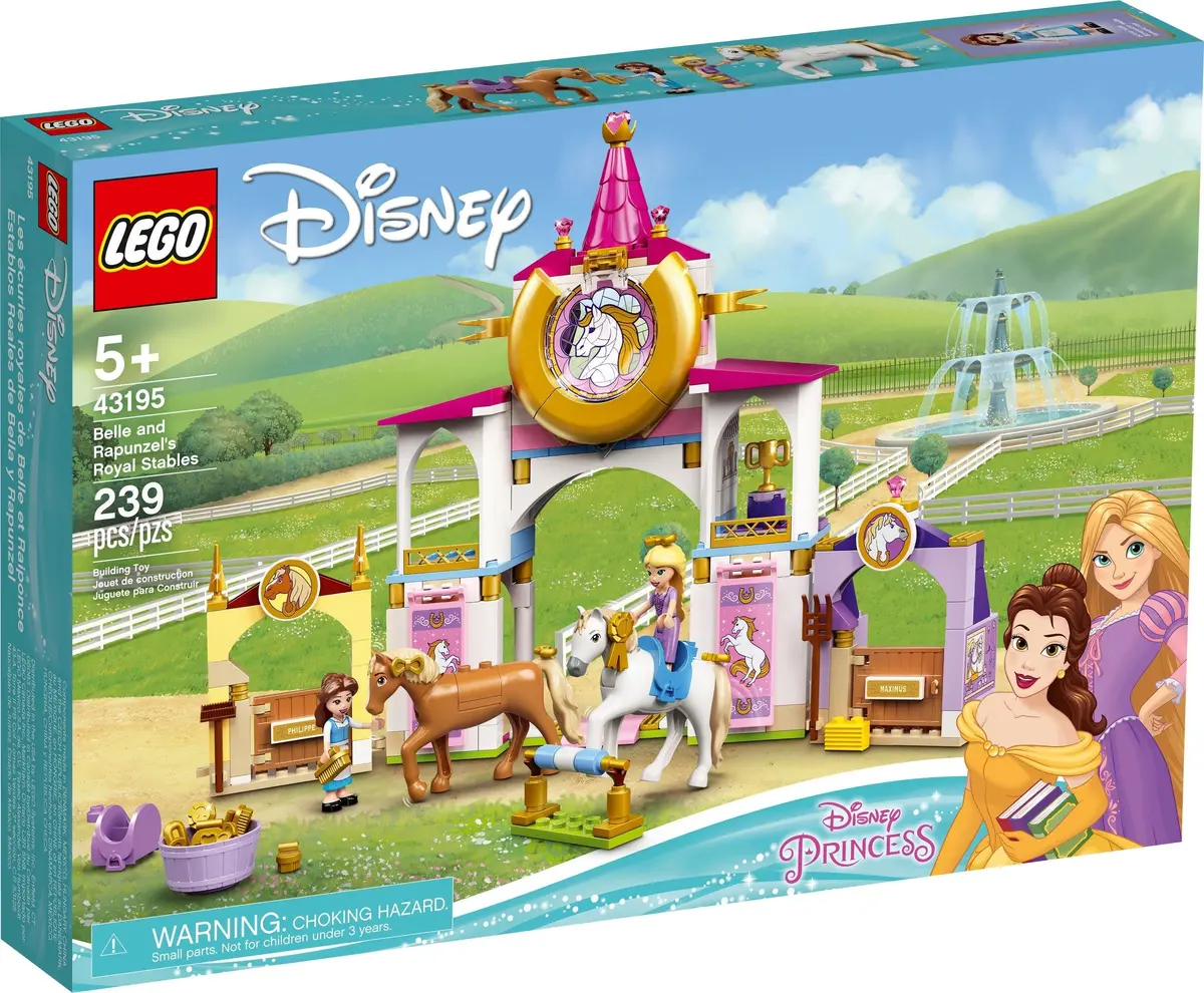 LEGO Disney 43195 Belle and Rapunzel's Royal Stables set, image 2