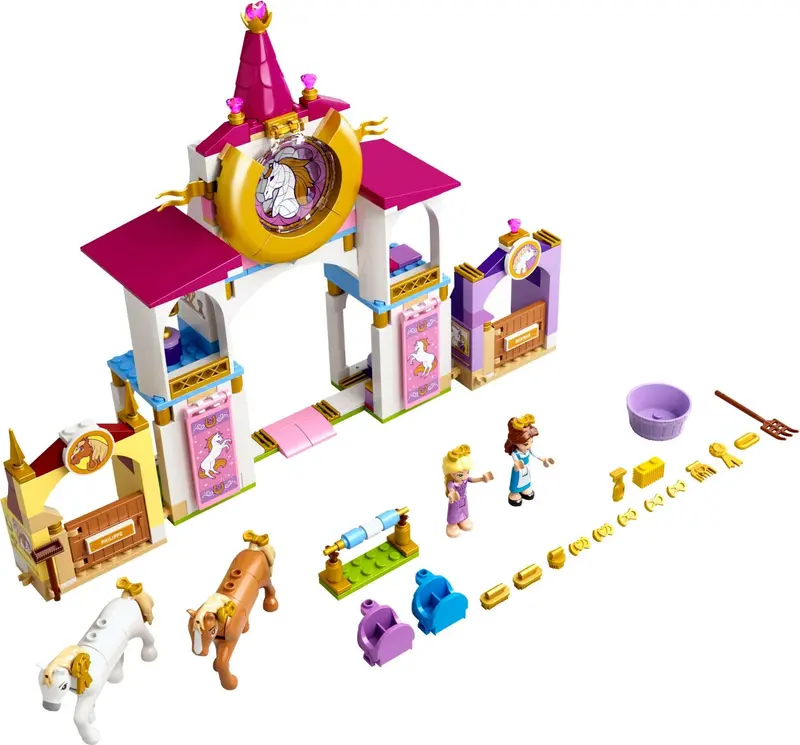 LEGO Disney 43195 Belle and Rapunzel's Royal Stables set