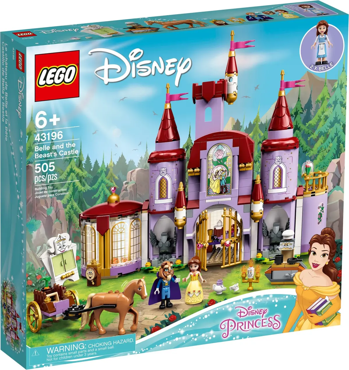 LEGO Disney 43196 Belle and the Beast's Castle set, image 2