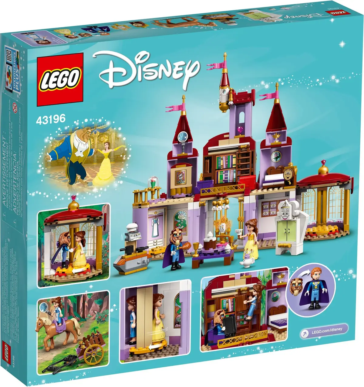 LEGO Disney 43196 Belle and the Beast's Castle set, image 13