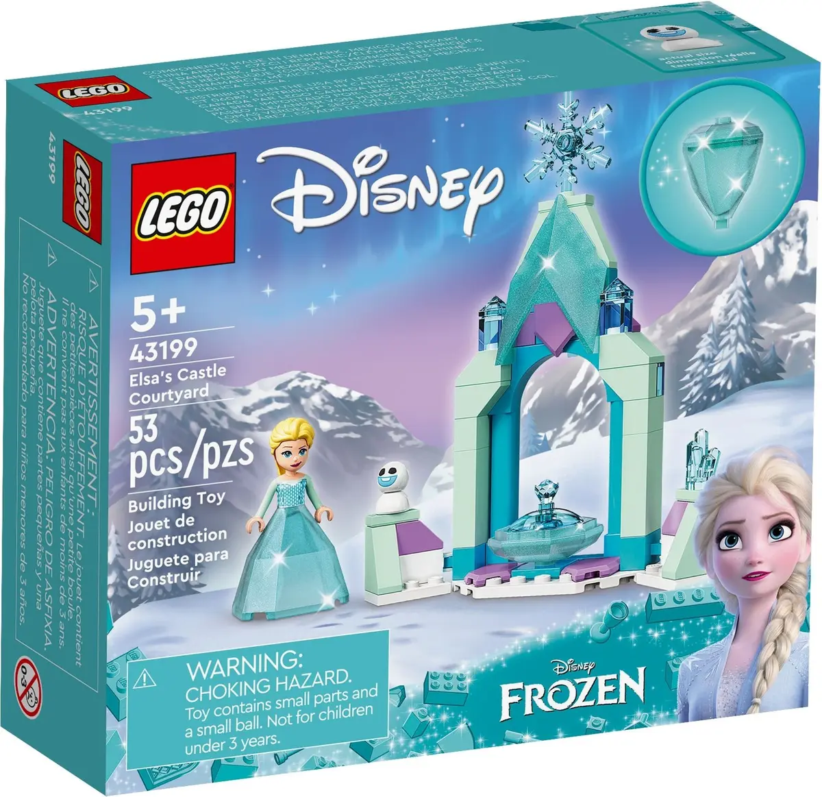 LEGO Disney 43199 Elsa's Castle Courtyard set, image 2