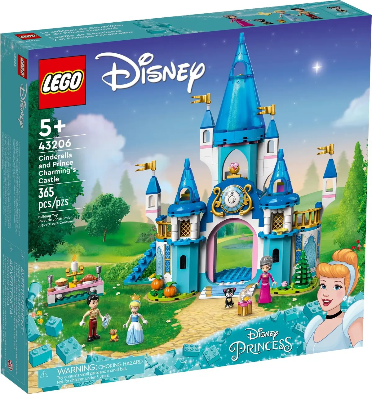 LEGO Disney 43206 Cinderella and Prince Charming's Castle set, image 2