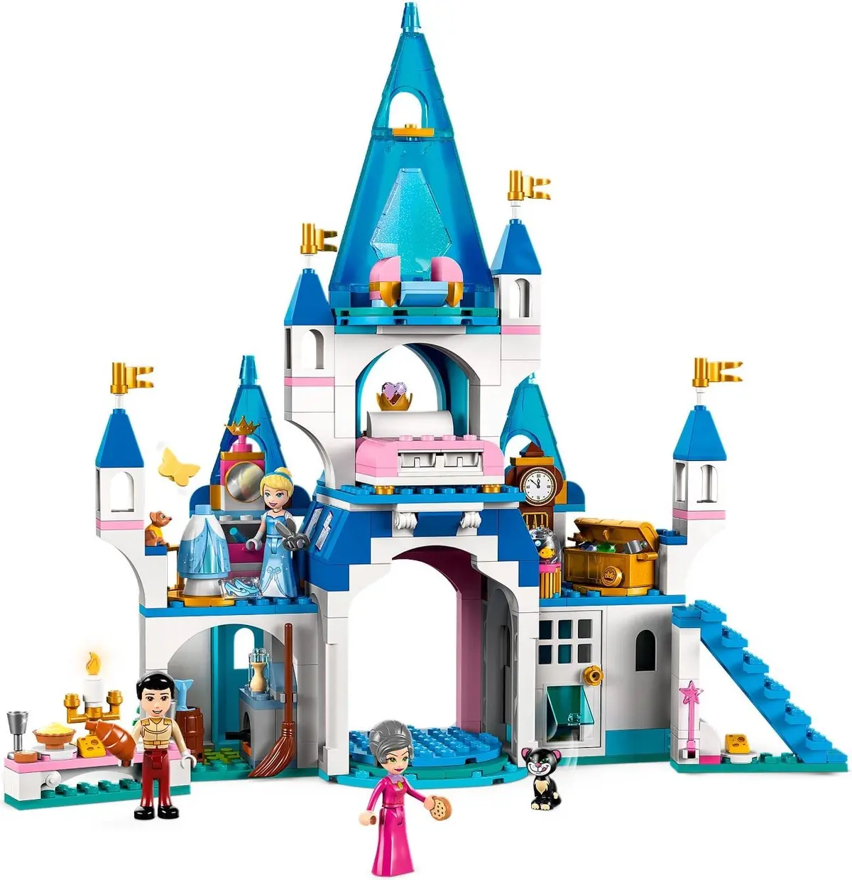 LEGO Disney 43206 Cinderella and Prince Charming's Castle set, image 4