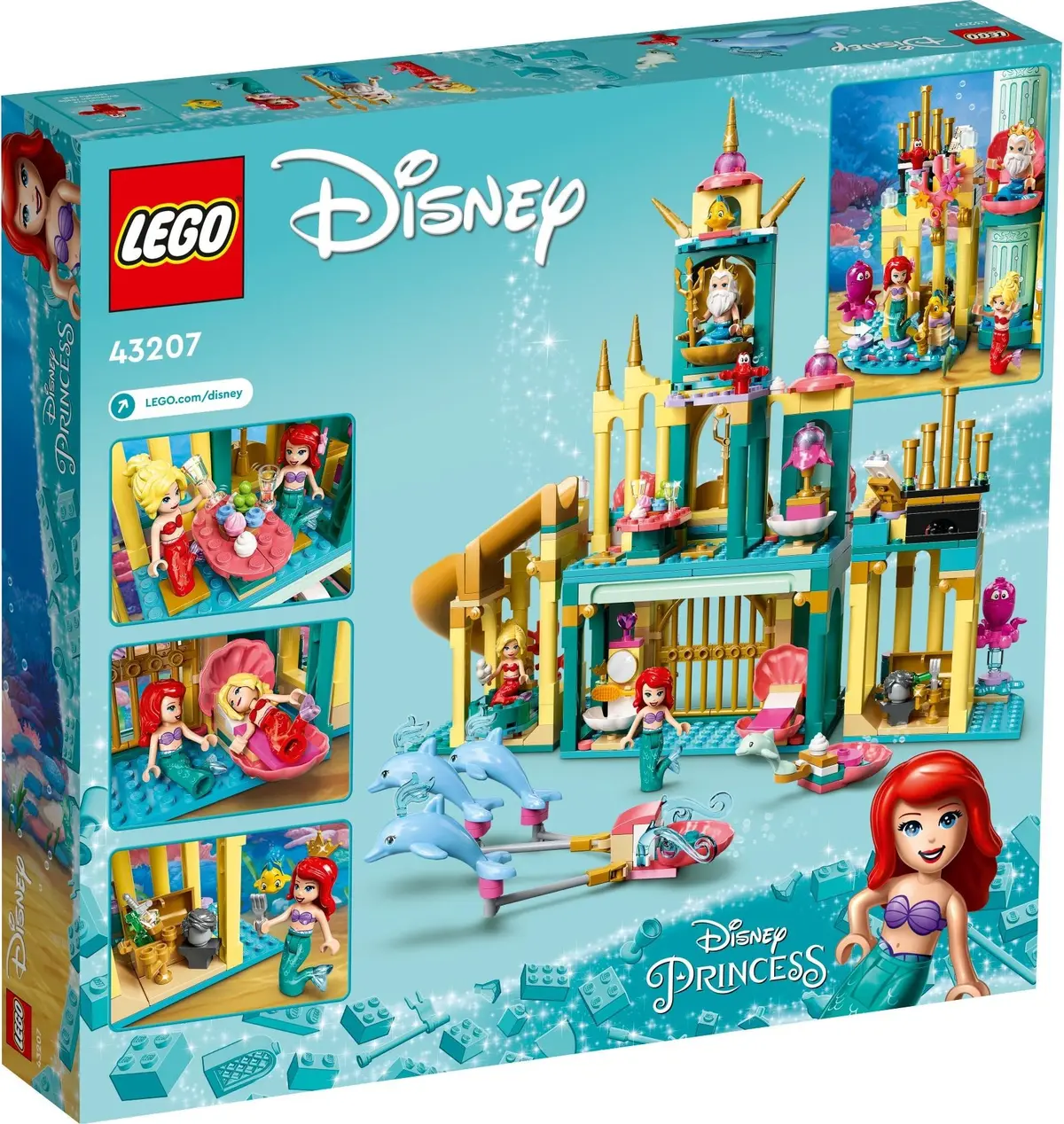 LEGO Disney 43207 Ariel's Underwater Palace set, image 8