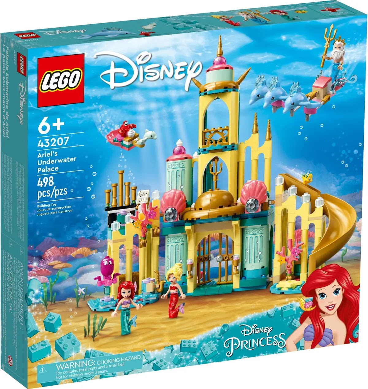 LEGO Disney 43207 Ariel's Underwater Palace set, image 3