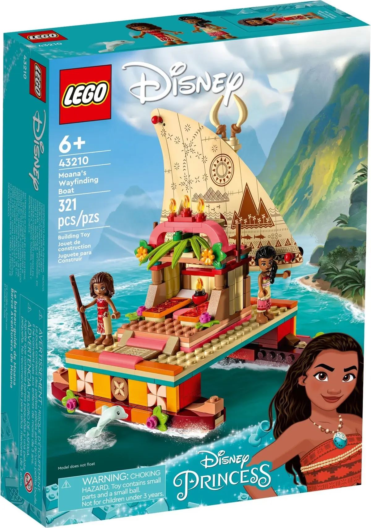 LEGO Disney 43210 Moana's Wayfinding Boat set, image 2