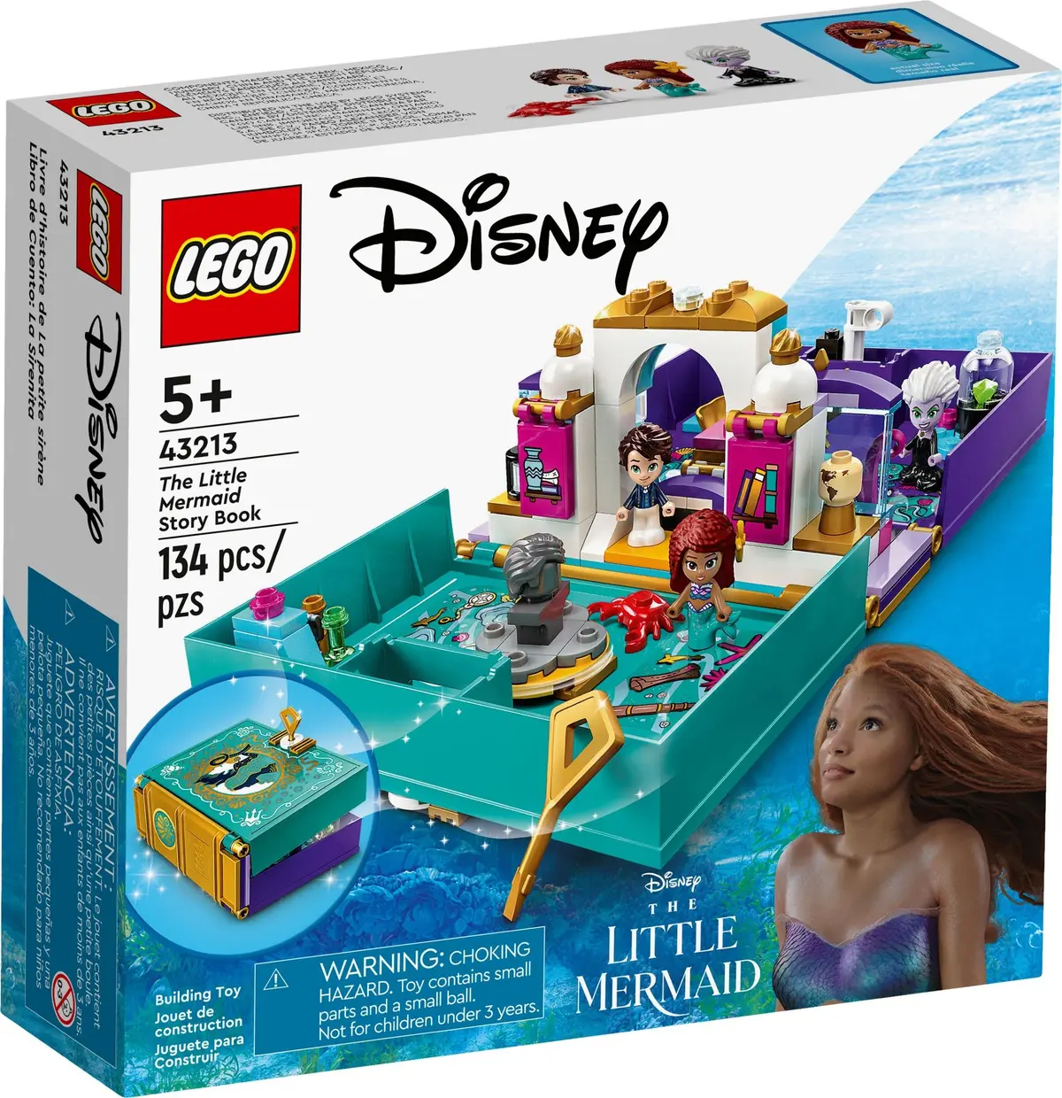 LEGO Disney 43213 The Little Mermaid Story Book set, image 2