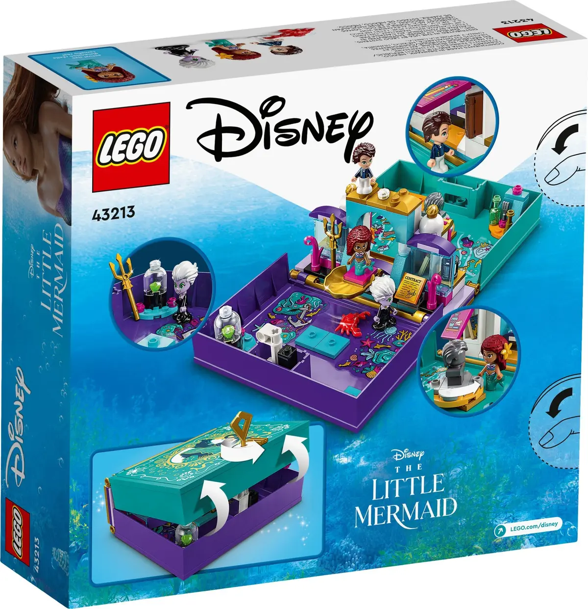 LEGO Disney 43213 The Little Mermaid Story Book set, image 7