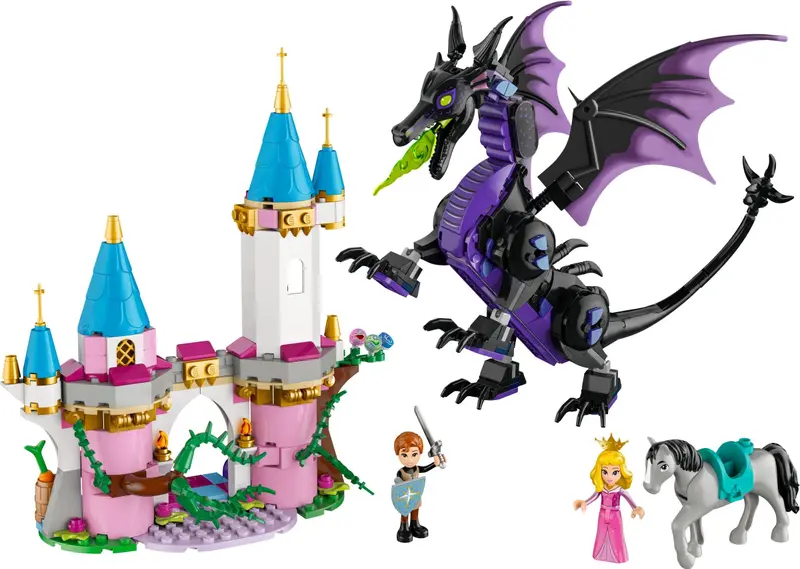 LEGO Disney 43240 Maleficent's Dragon Form and Aurora's Castle set