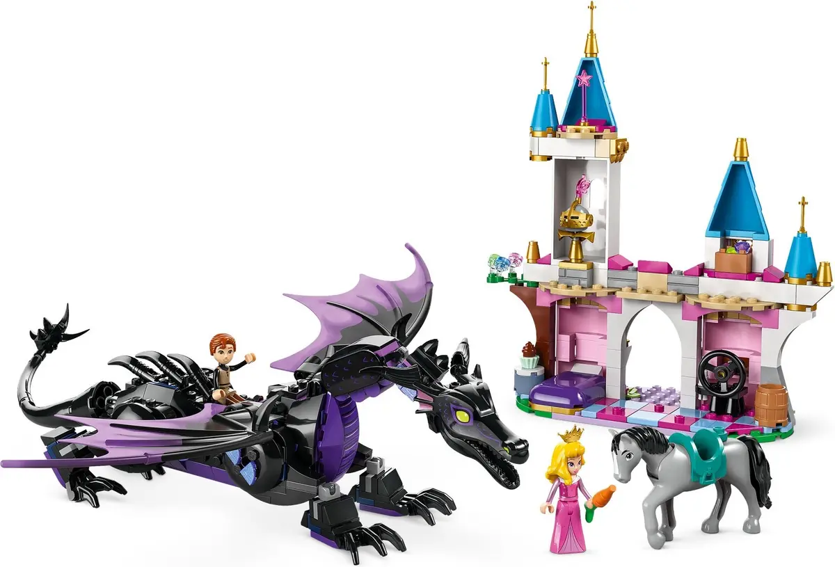 LEGO Disney 43240 Maleficent's Dragon Form and Aurora's Castle set, image 2