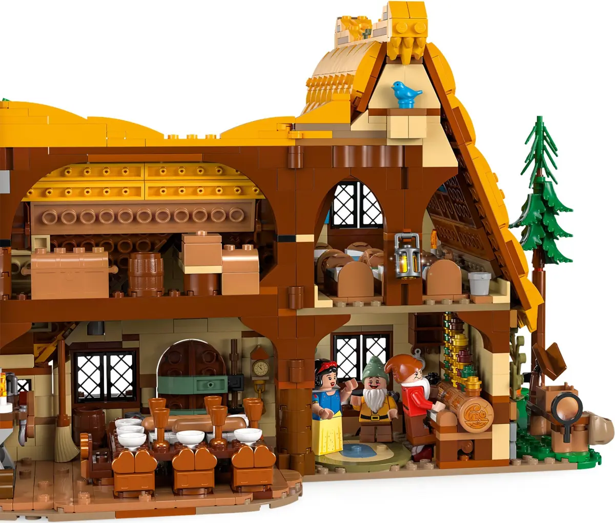 LEGO Disney 43242 Snow White and the Seven Dwarfs' Cottage set, image 8