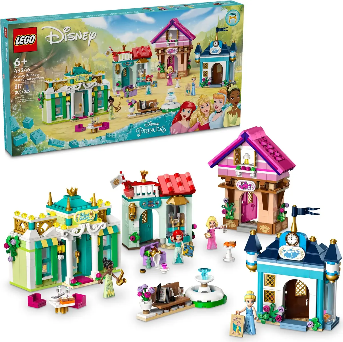 LEGO Disney 43246 Disney Princess Market Adventure set, image 2