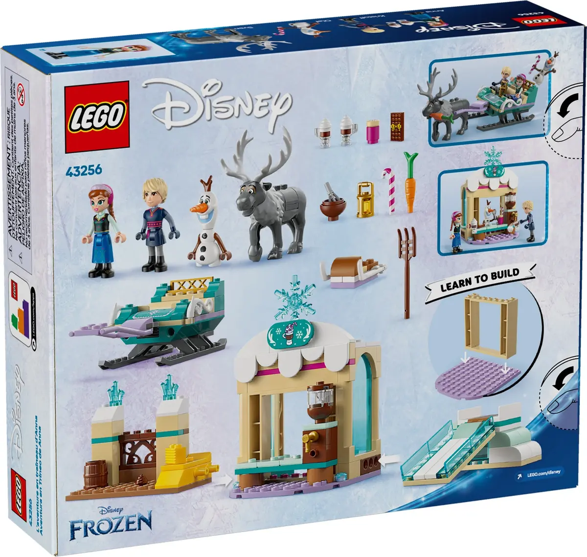 LEGO Disney 43256 Anna's Sleigh Adventure set, image 2