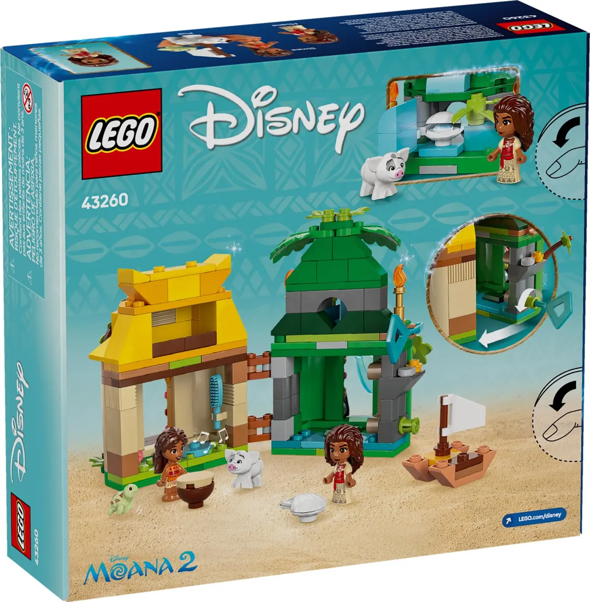 LEGO Disney 43260 Moana's Island Fun set, image 3