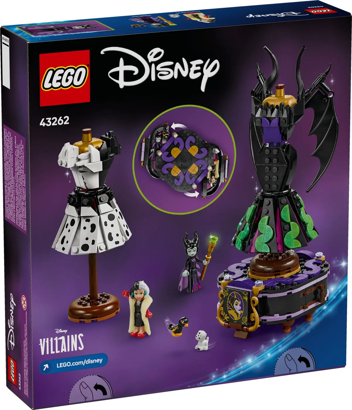 LEGO Disney 43262 Maleficent's and Cruella De Vil's Dresses set, image 2