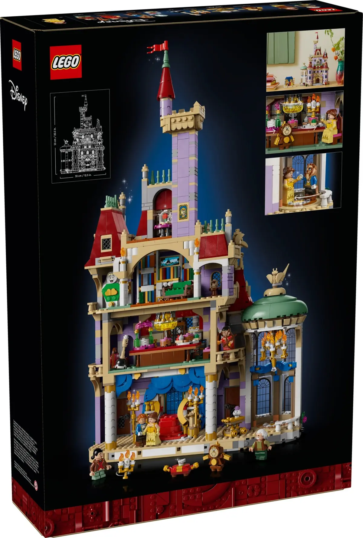 LEGO Disney 43263 Beauty and the Beast Castle set, image 2