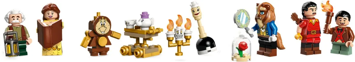 LEGO Disney 43263 Beauty and the Beast Castle set, image 11