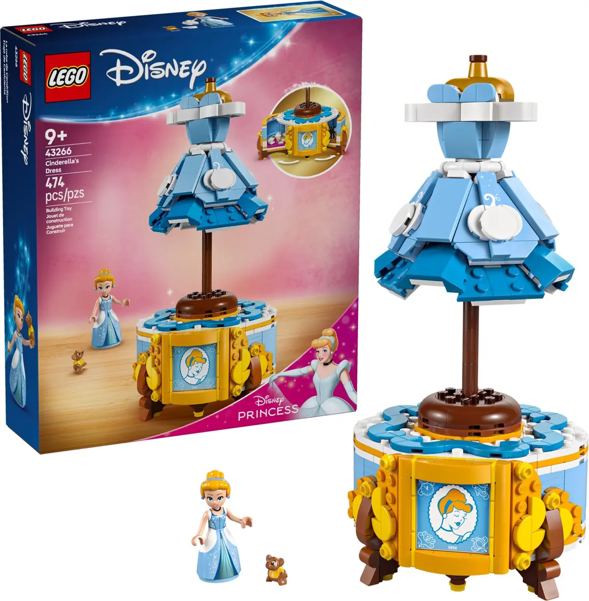 LEGO Disney 43266 Cinderella's Dress set, image 3
