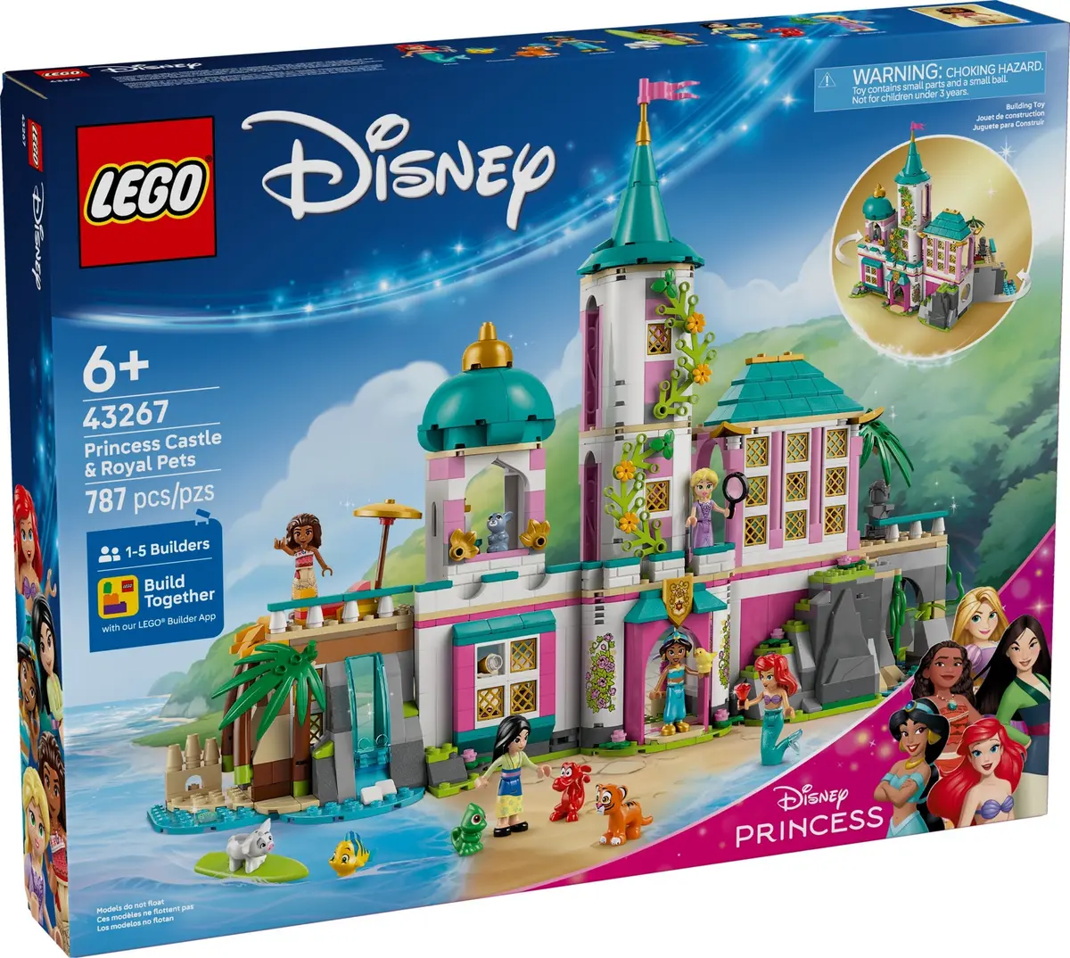 LEGO Disney 43267 Princess Castle & Royal Pets set, image 2