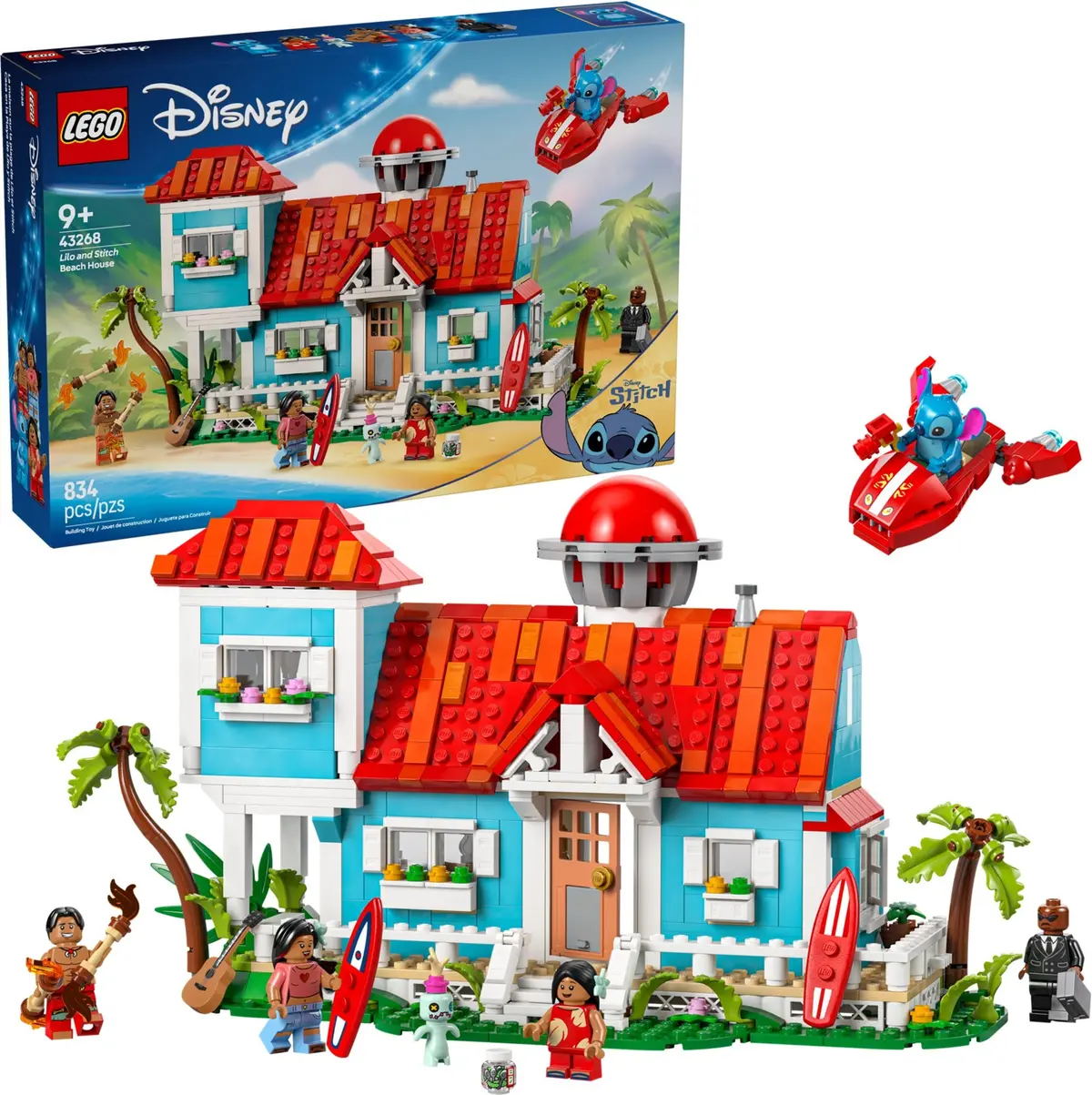 LEGO Disney 43268 Lilo and Stitch Beach House set, image 3