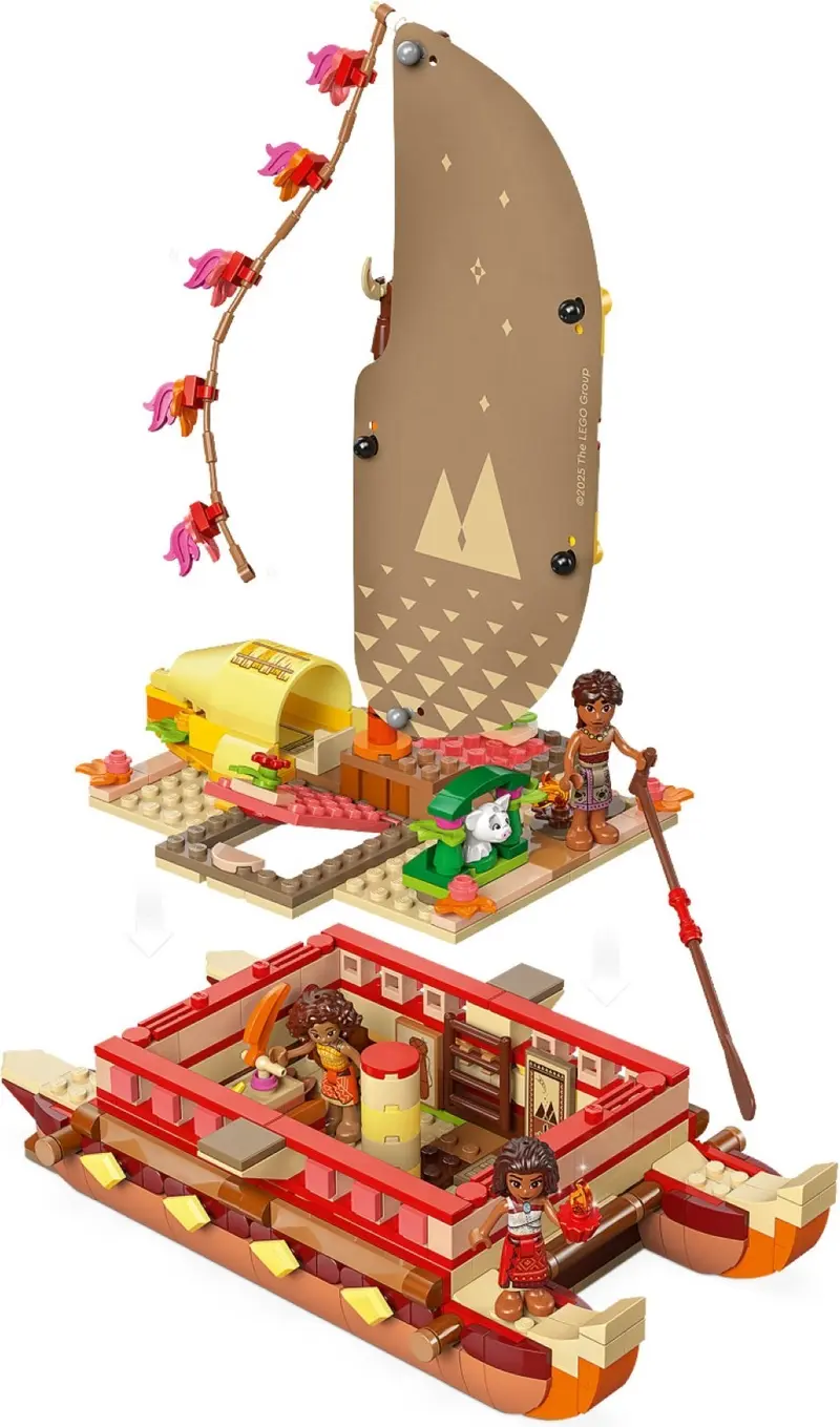 LEGO Disney 43270 Moana's Adventure Canoe set, image 9