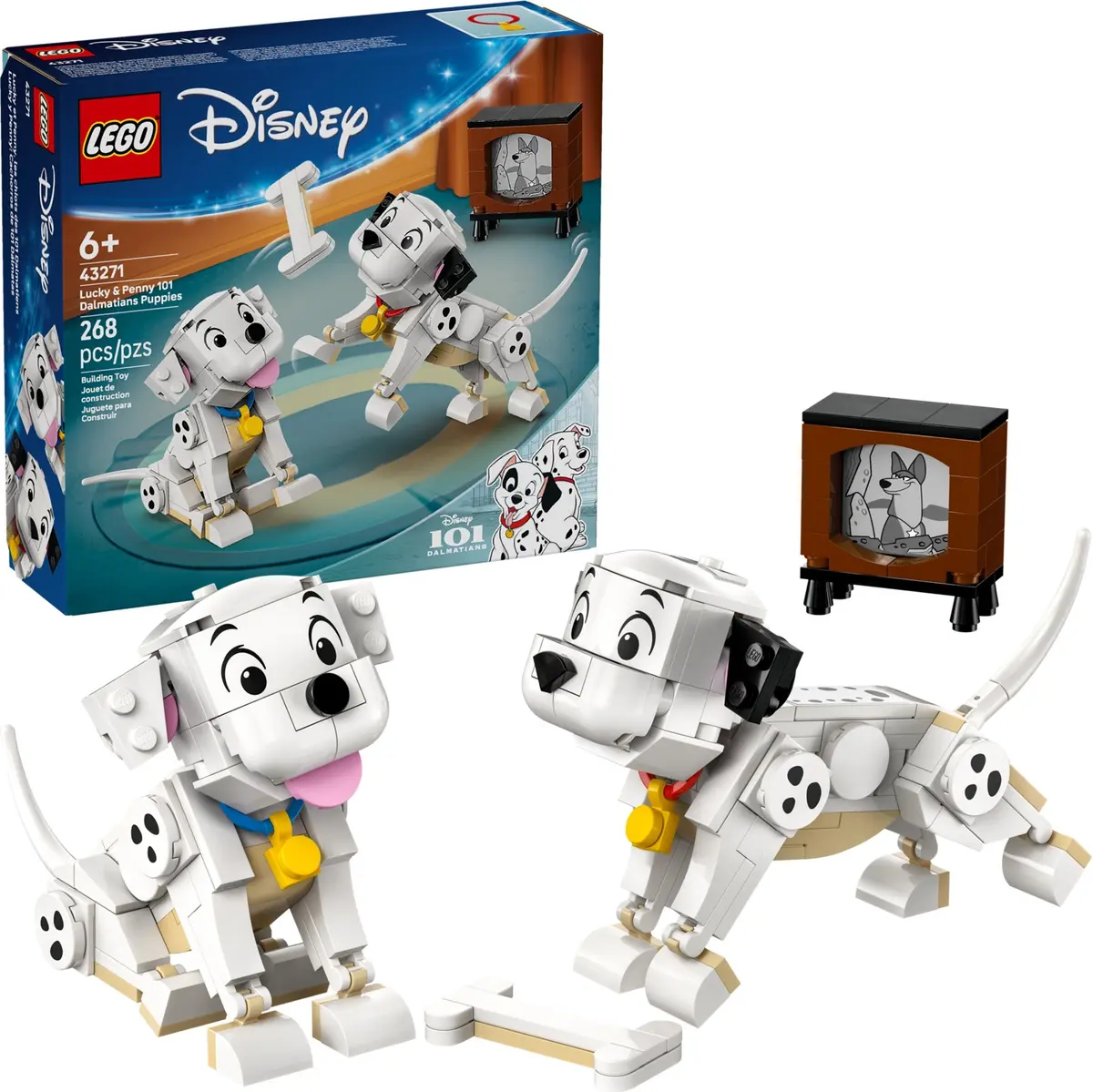 LEGO Disney 43271 Lucky & Penny 101 Dalmatians Puppies set, image 3