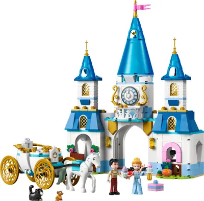 LEGO Disney 43275 Cinderella's Castle & Horse Carriage set