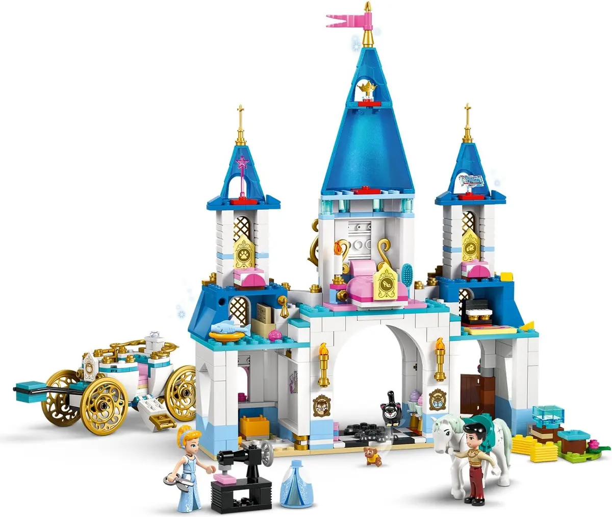 LEGO Disney 43275 Cinderella's Castle & Horse Carriage set, image 8