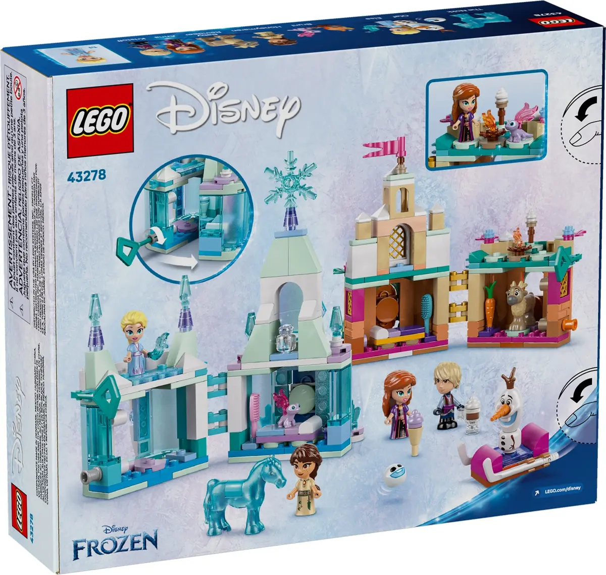 LEGO Disney 43278 Mini Arendelle Castle & Elsa's Ice Palace set, image 2