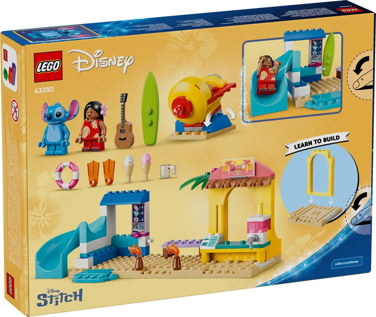 LEGO Disney 43280 Beach Fun with Lilo & Stitch set, image 2