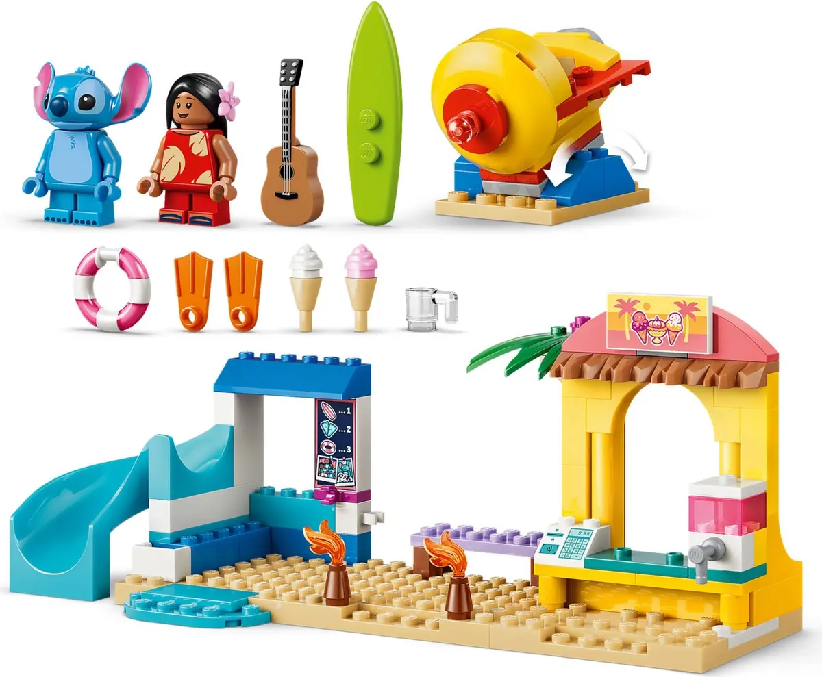 LEGO Disney 43280 Beach Fun with Lilo & Stitch set, image 10