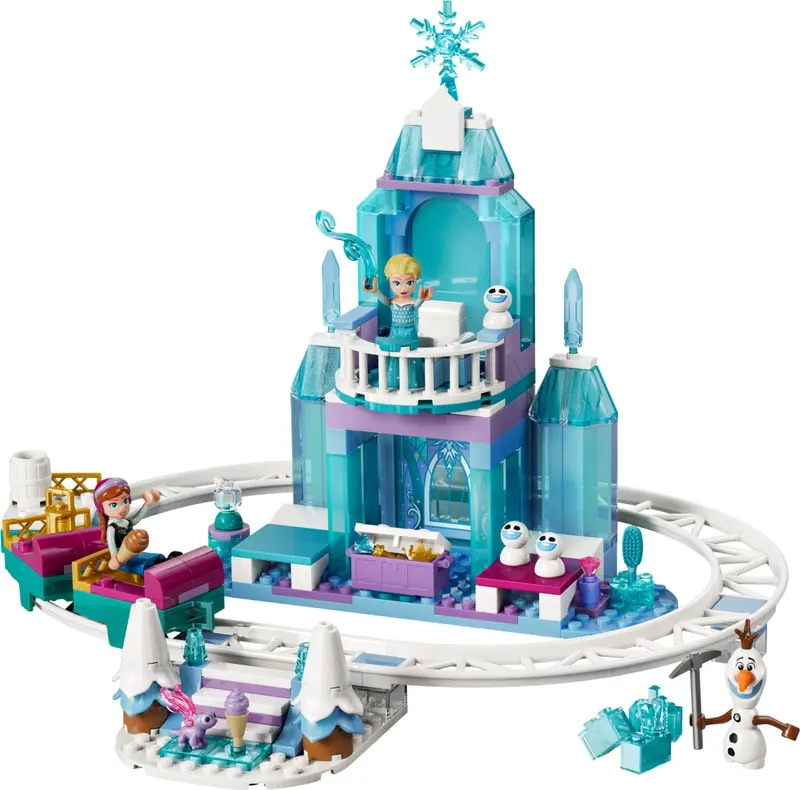 LEGO Disney 43281 Elsa's Ice Castle & Snow Ride Adventure set