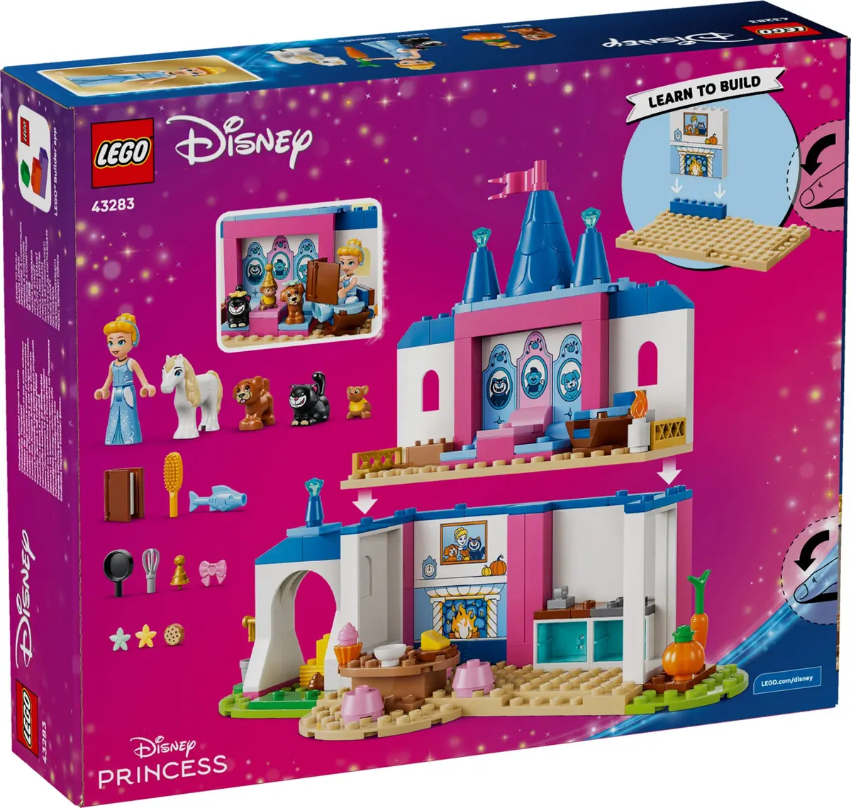 LEGO Disney 43283 Cinderella Animal Friends Castle set, image 2