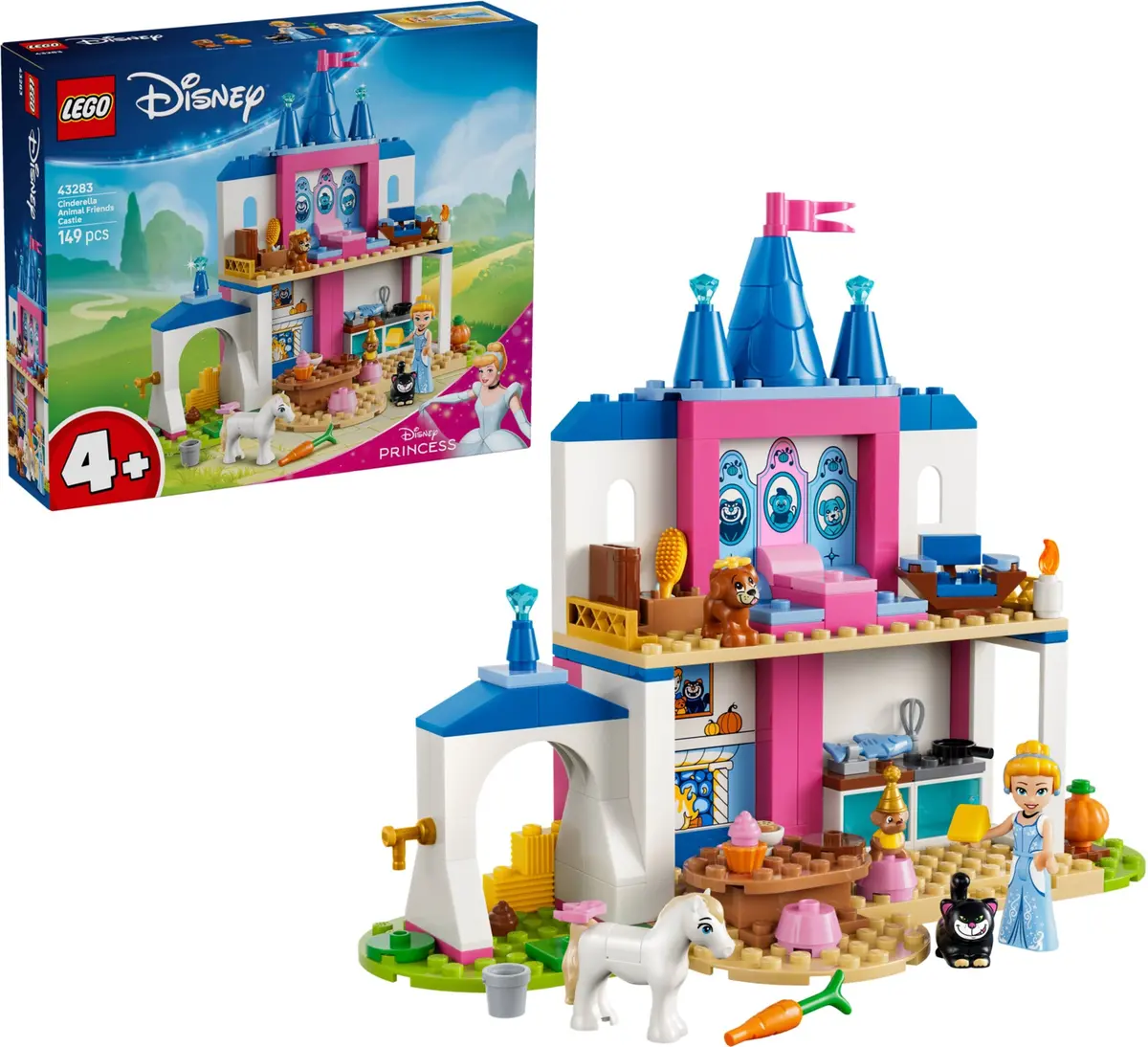 LEGO Disney 43283 Cinderella Animal Friends Castle set, image 3