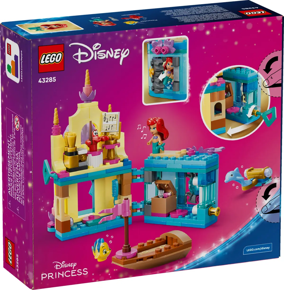 LEGO Disney 43285 Ariel's Magical Mini Palace set, image 2