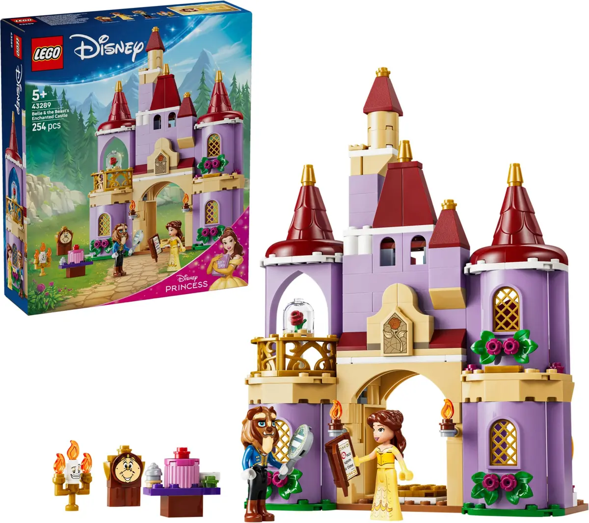 LEGO Disney 43289 Belle & the Beast's Enchanted Castle set, image 3