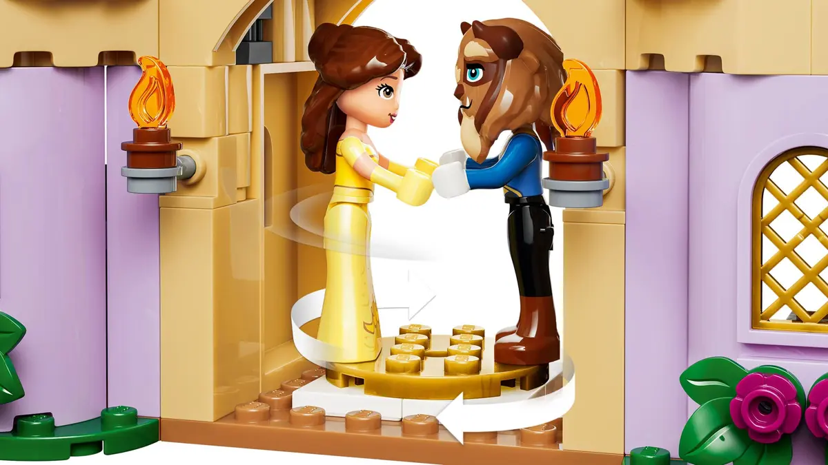 LEGO Disney 43289 Belle & the Beast's Enchanted Castle set, image 12