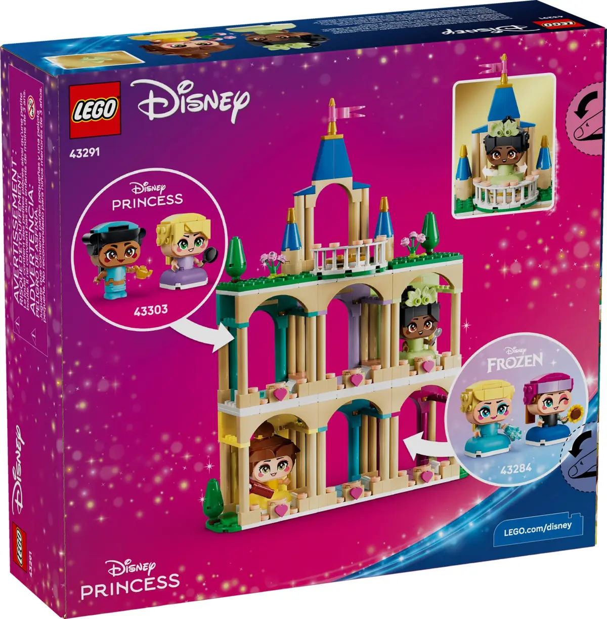 LEGO Disney 43291 Mini Belle & Tiana with Castle set, image 2
