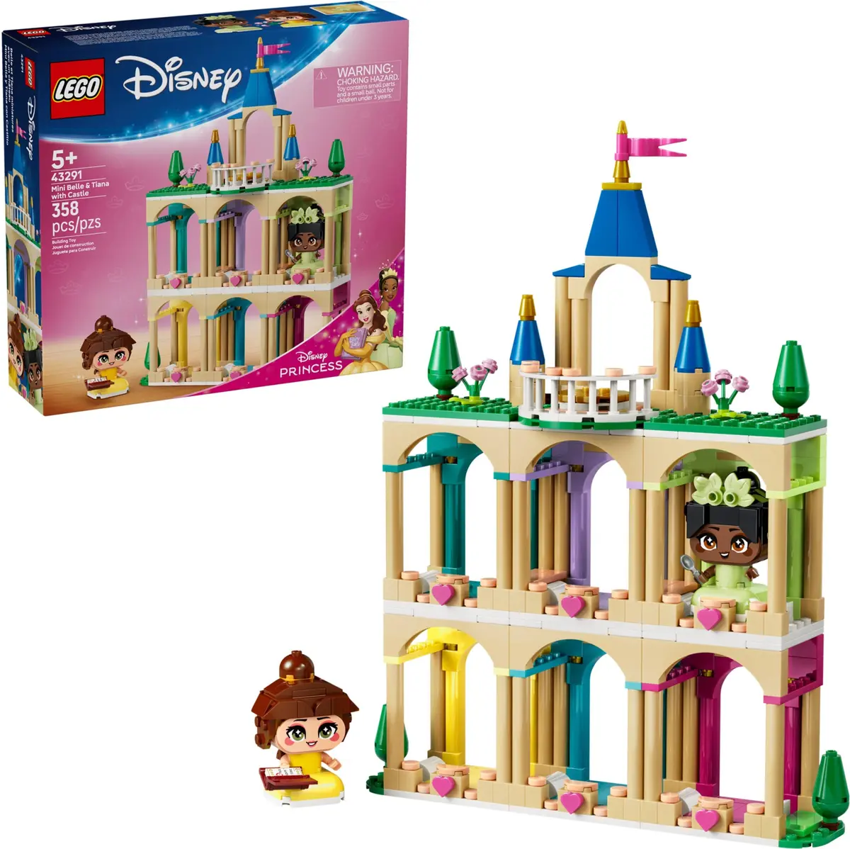 LEGO Disney 43291 Mini Belle & Tiana with Castle set, image 3