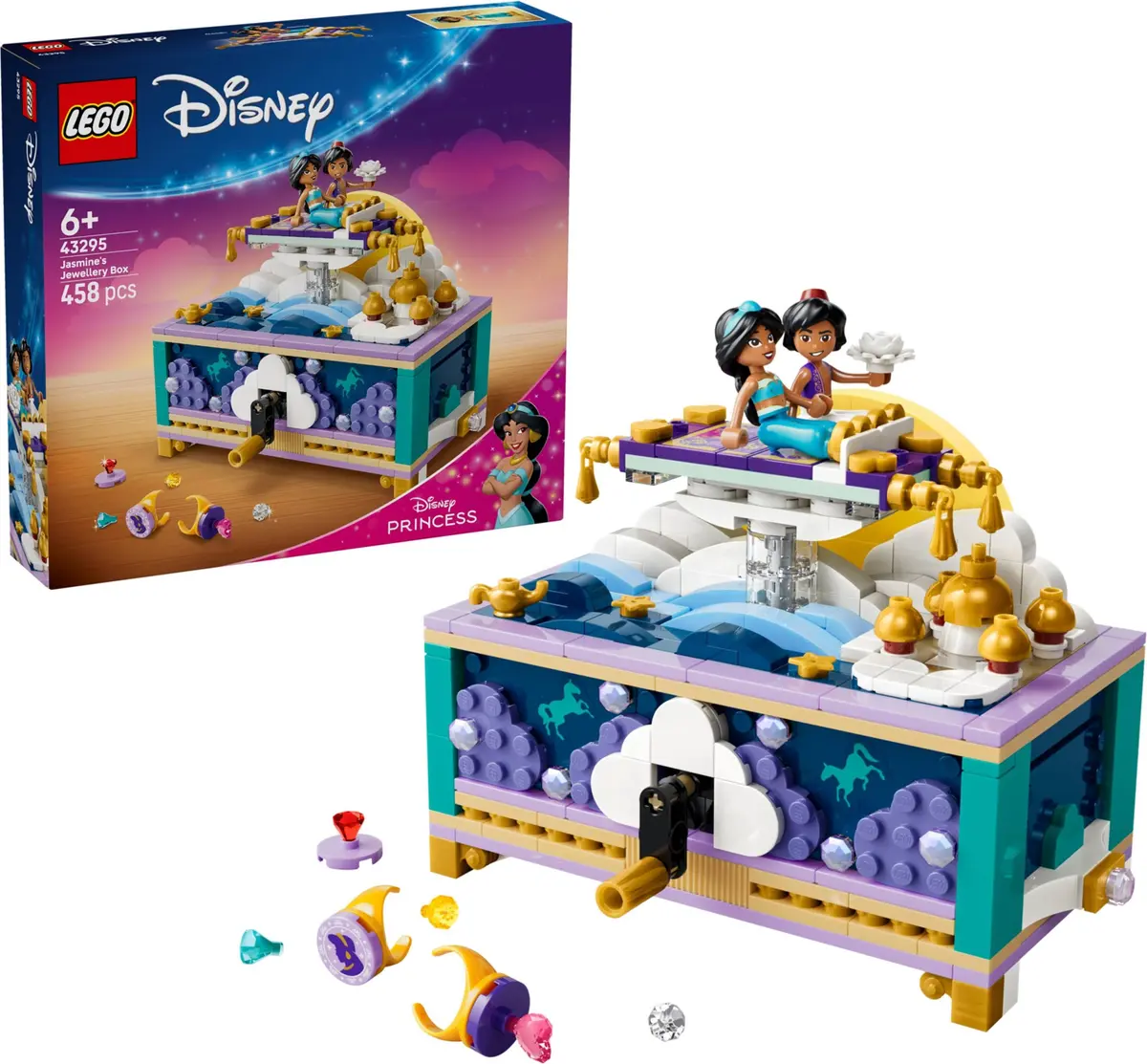 LEGO Disney 43295 Jasmine's Jewellery Box set, image 4