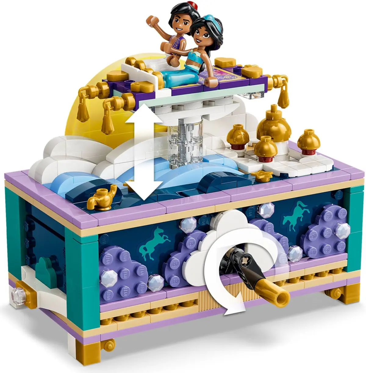 LEGO Disney 43295 Jasmine's Jewellery Box set, image 14